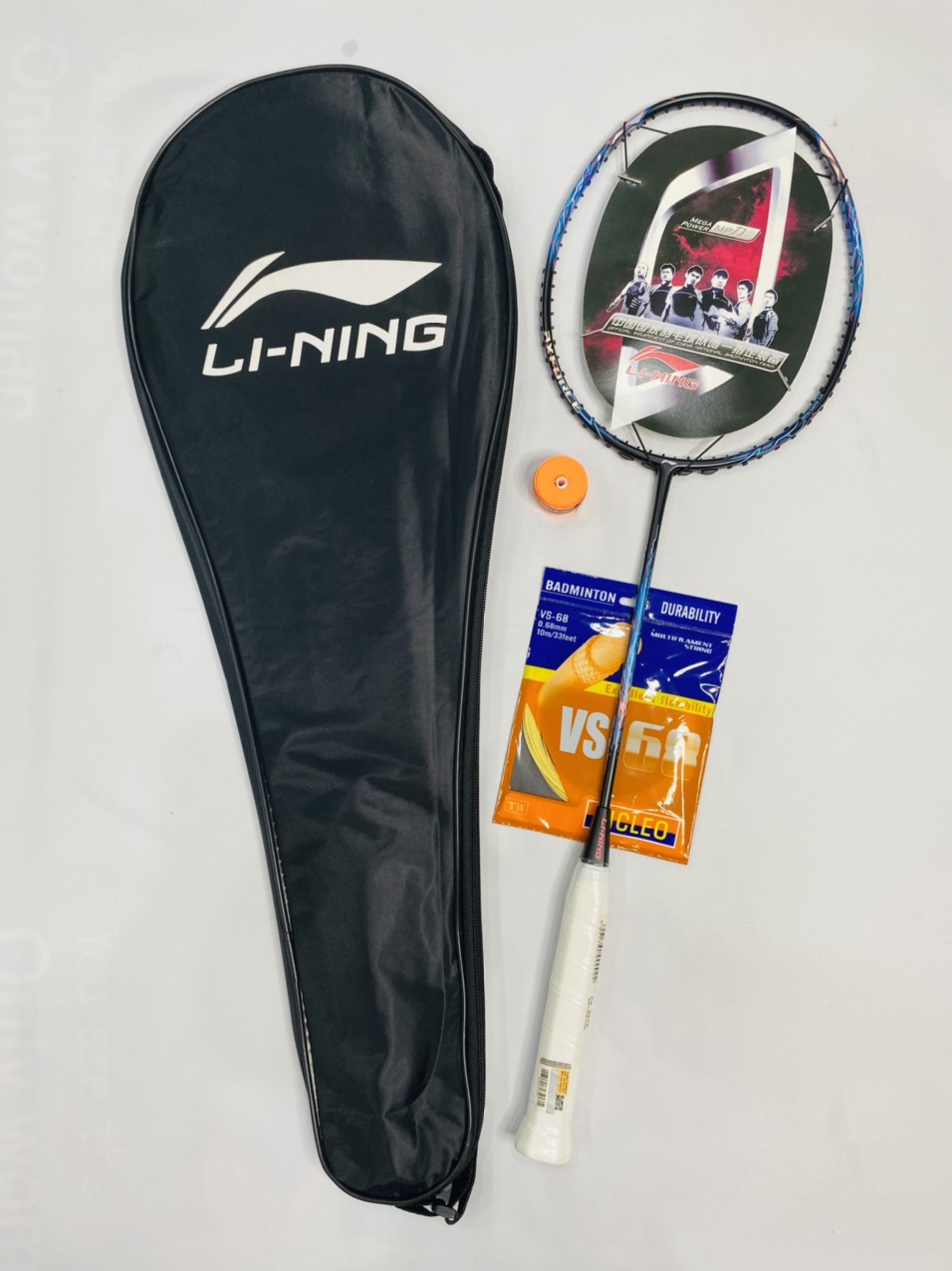 Vợt Cầu Lông Lining Khung Cacbon Căng Cước Sẵn 11kg Tặng