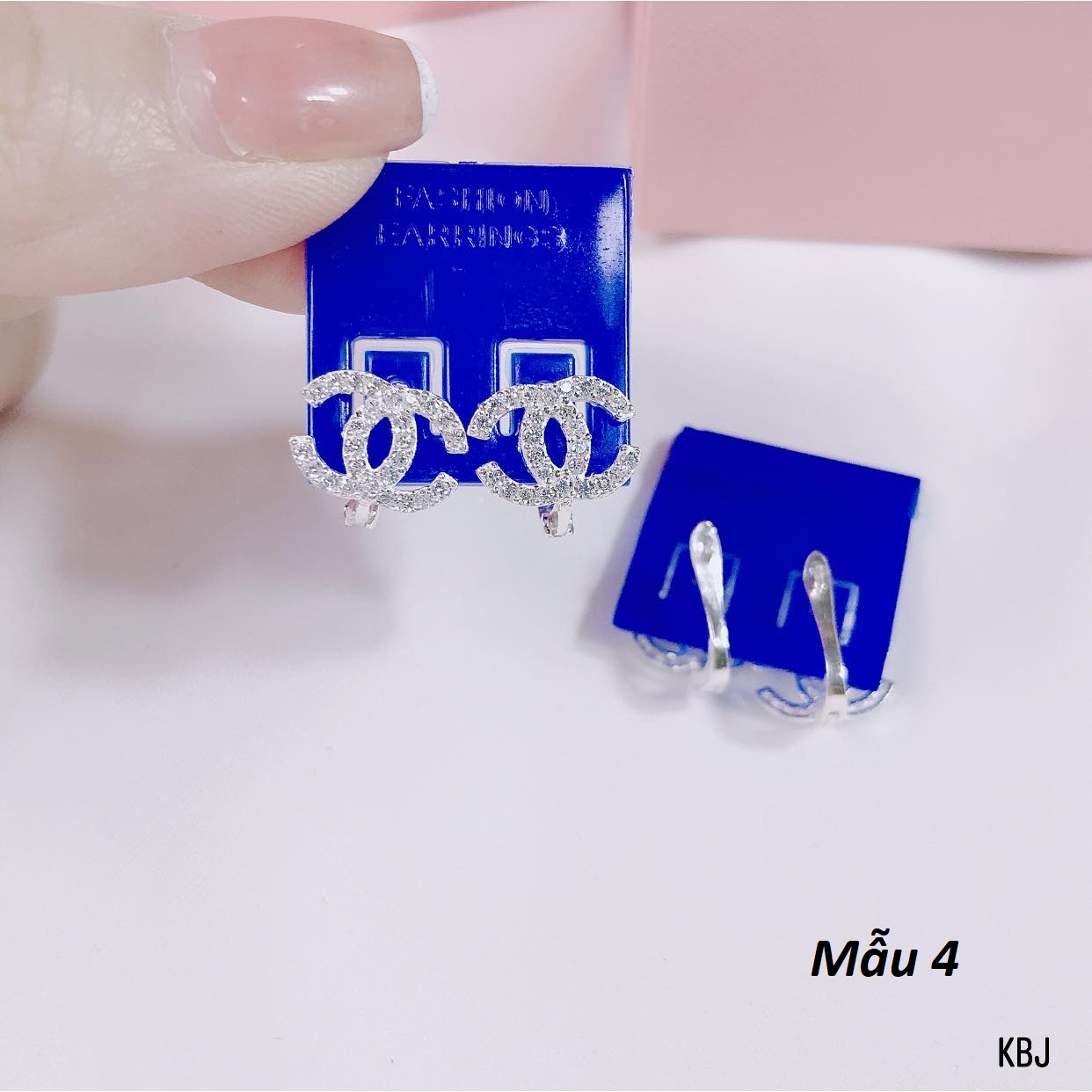 Bông tai nụ chất liệu bạc 925 MS06f