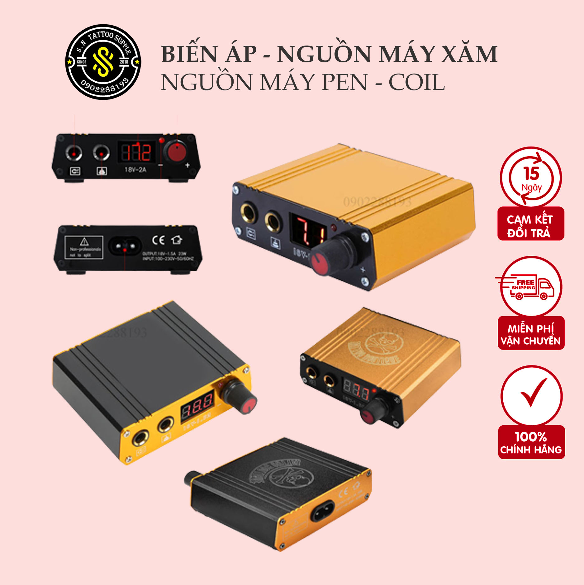 Nguồn máy xăm 💗Freeship💗 Nguồn máy xăm tattoo Thẩm Mỹ