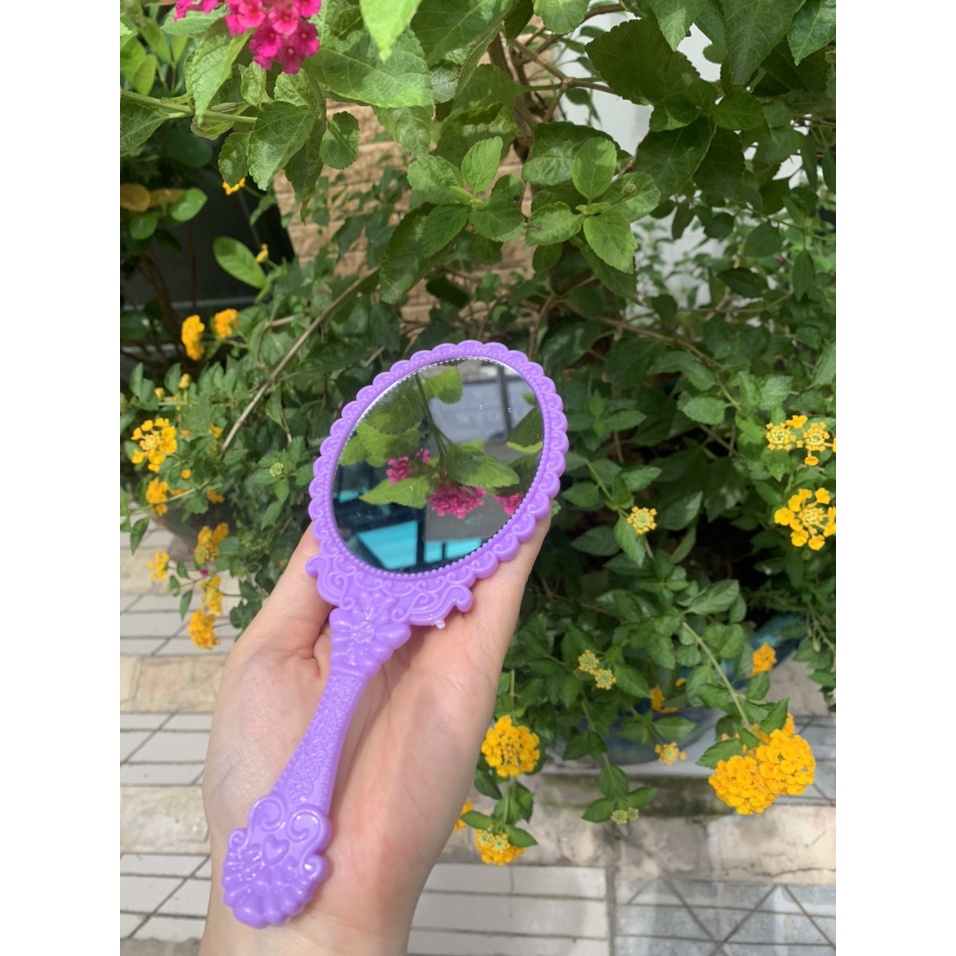Gương hoàng cung ( MINI )  soi mi cầm tay(giao màu ngẫu nhiên)