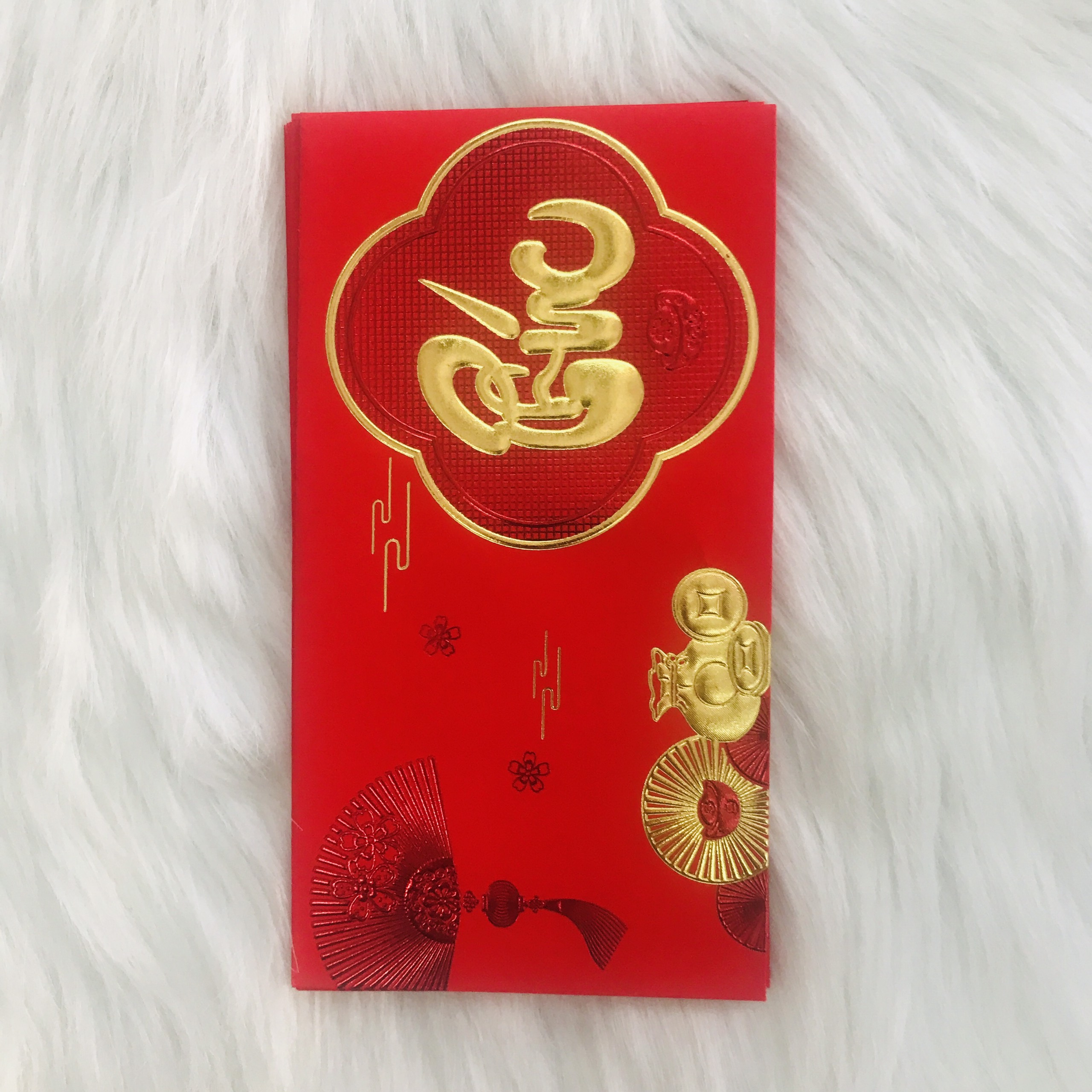 Bao lì xì combo 6 cái Phong bao 10 x18cm