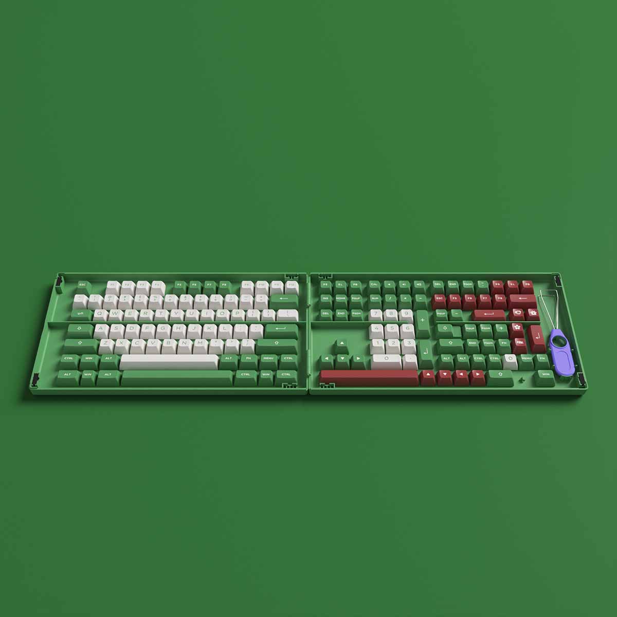 AKKO Keycap set – Matcha Red Bean (PBT Double-Shot/ ASA profile/ 158 nút)