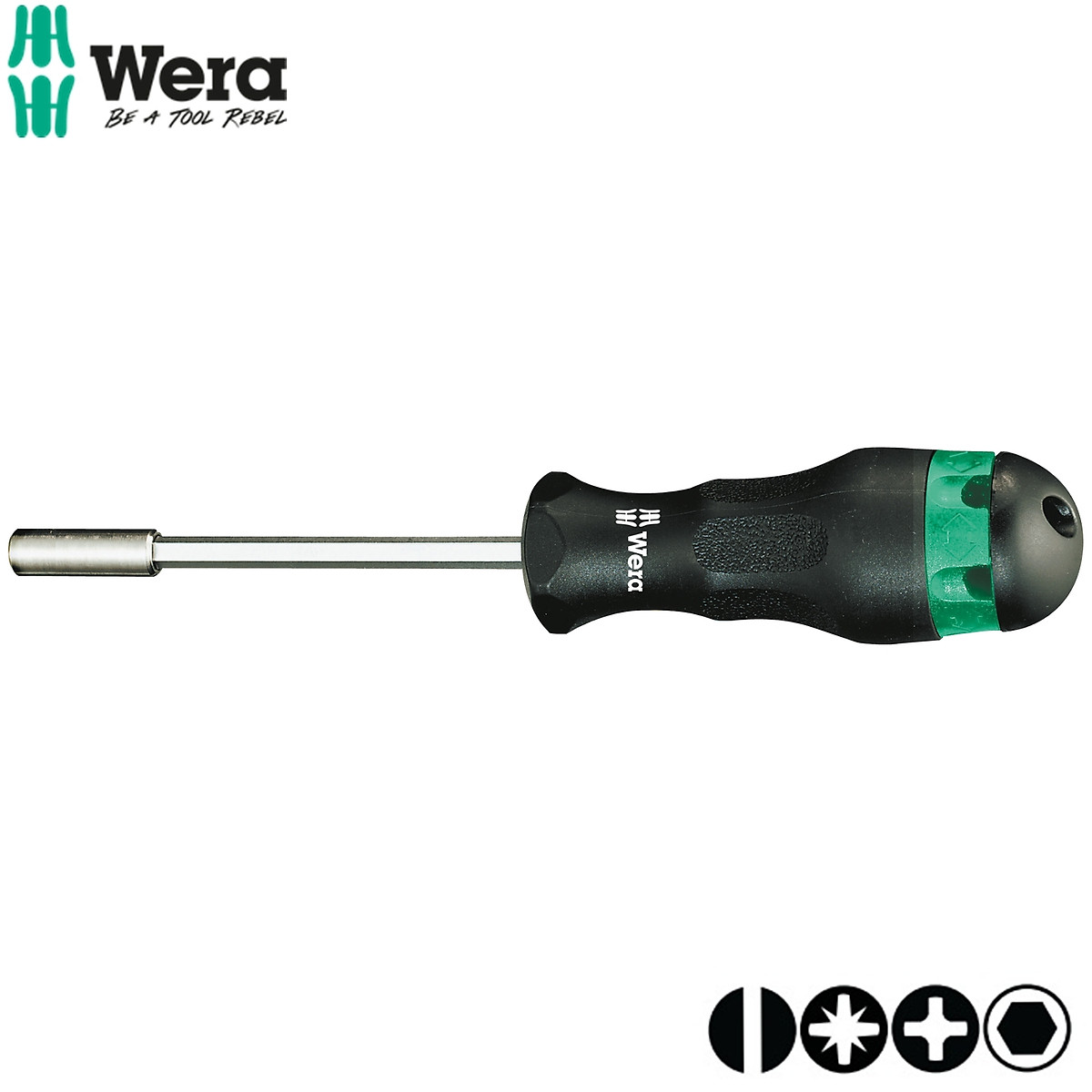 Wera bộ tua vít đa năng 1/4 inch bao gồm 7 chi tiết có từ tính, gọn gàng với cơ cấu snap ring wera 05051615001 - hàng chính hãng 100% từ đức