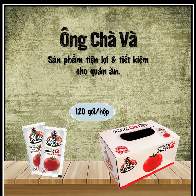 Tương cà gói OCV 10gr (120 gói/hộp)