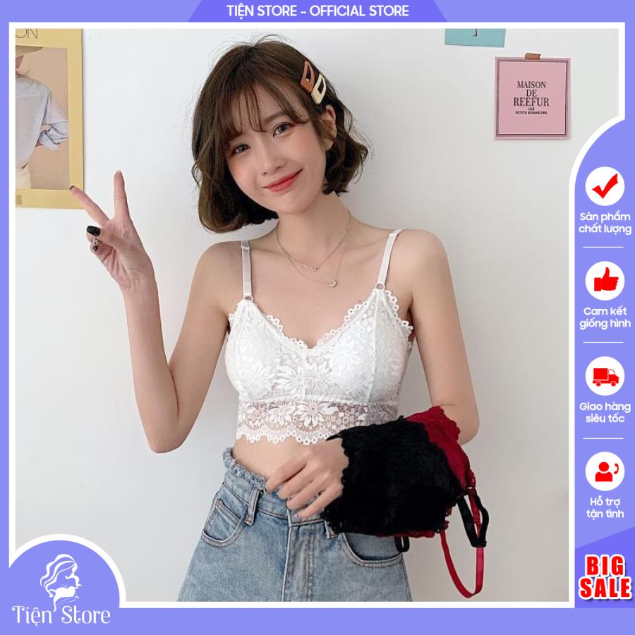 ( HOT) Áo Bra Ren Hoa Siêu Đẹp Free Size [ Tiện Store ]