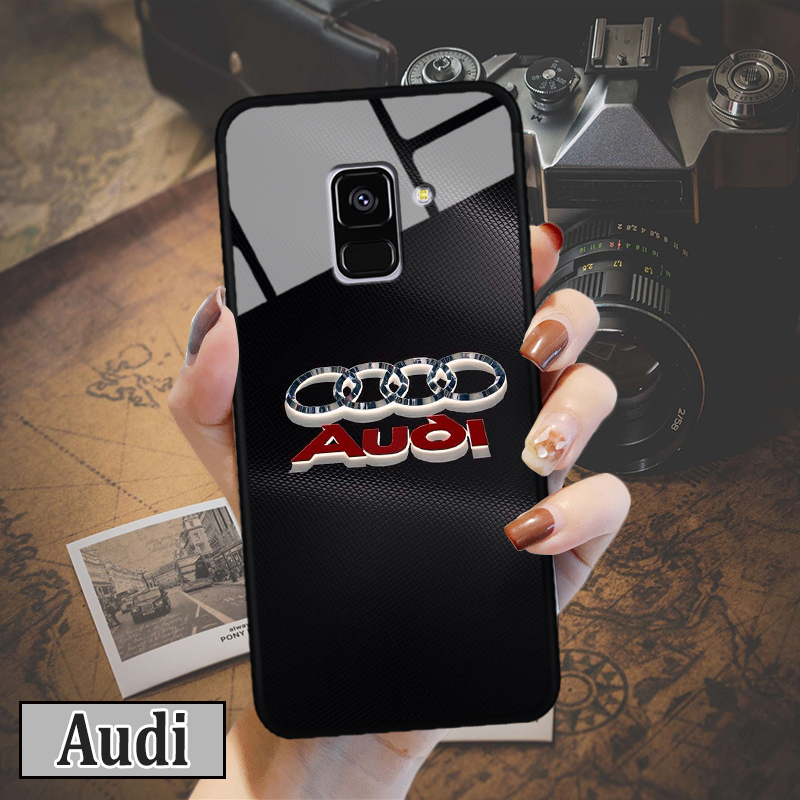 Ốp lưng Samsung A8 Plus (2018) in 3D hình logo hãng xe oto