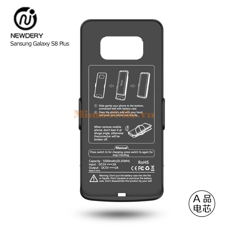 Ốp Lưng Samsung S8 Plus Kiêm Sạc Dự Phòng