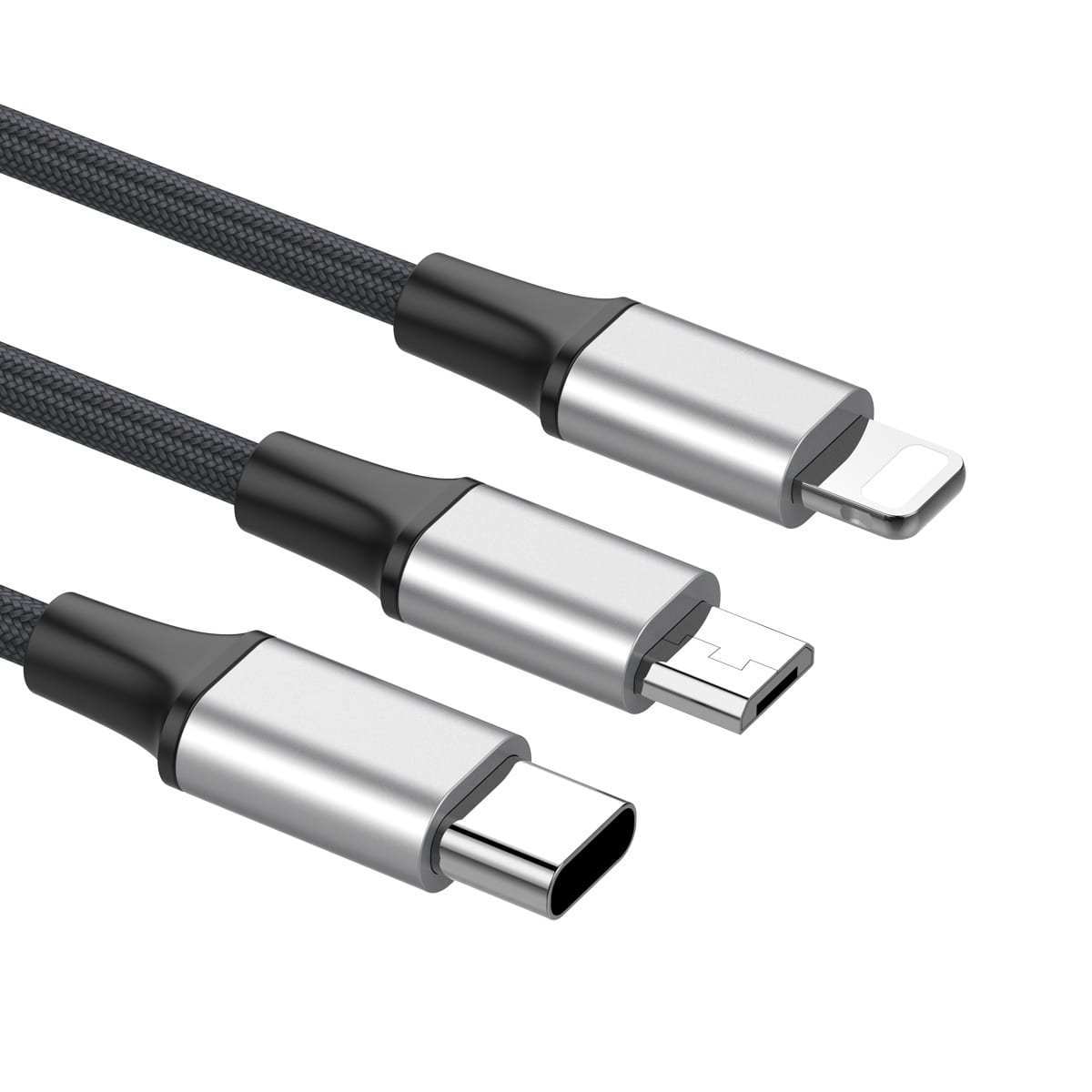 [HCM]Cáp sạc đa năng 3 đầu Baseus Type C 3-in-1 Cable cáp sạc từ chuẩn Type-C ra 3 đầu Lightning/Micro/Type-C dài 120cm hỗ trợ sạc nhanh 3A.