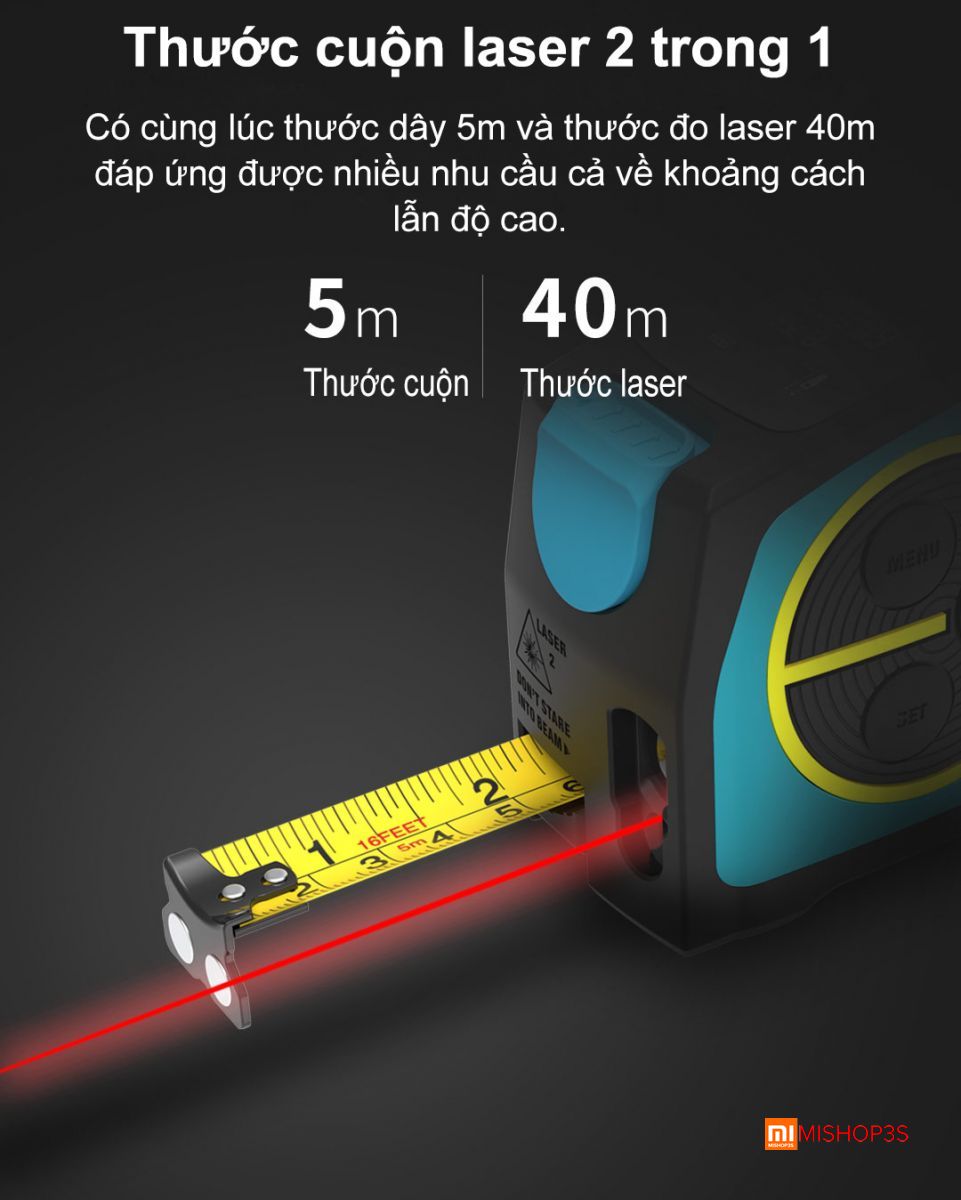 Thước cuộn laser Xiaomi Mileseey DT10