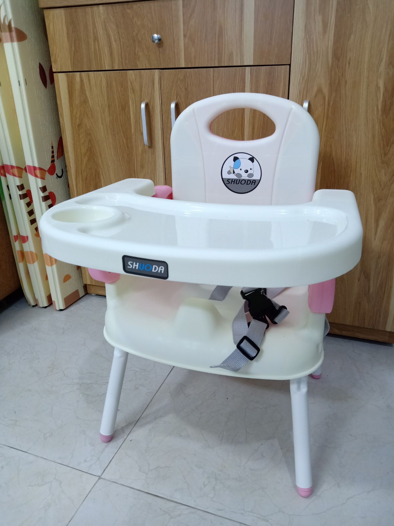 Ghế Ăn Dặm Gấp Gọn Cho Bé ( Kèm chân sắt)