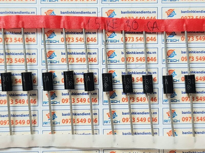 Diode tvs 1.5ke30a 1500w 30v do-201