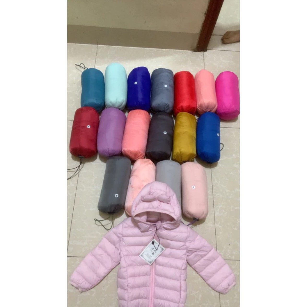 (6-12kg) Áo phao trần bông siêu nhẹ cho bé