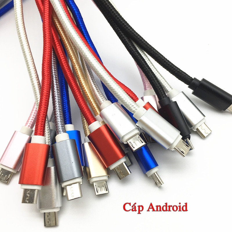 [HCM]Cáp sạc 3m bọc dù dùng cho điện thoại Android Type-C Iphone IOS