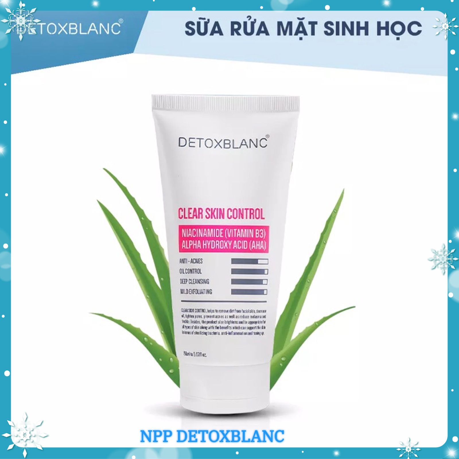 Sữa rửa mặt sinh học Detox Blanc
