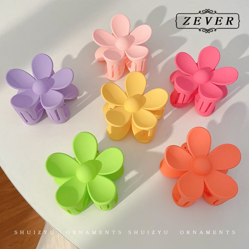 【ZEVER】Thời Trang Hàn Quốc Kẹp Tóc Hoa Dễ Thương Phụ Kiện Tóc Đơn Giản