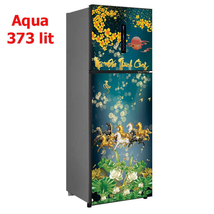 Decal cao cấp chống thấm dán tủ lạnh - Mẫu Xuân 2023