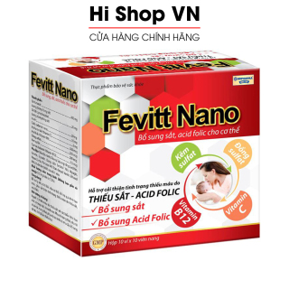 Viên uống Fevitt Nano bổ sung Sắt, Acid Folic cho người thiếu máu não thumbnail
