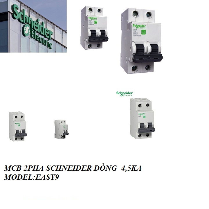 [HCM]CB ĐÔI 16A CẦU DAO 2PHA 20A APTOMAT 2PHA 25A-32A SCHNEIDER 40A-50A 63A