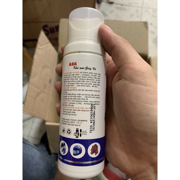 Xịt Khử Mùi Hôi Giày Vớ Asa 100ML