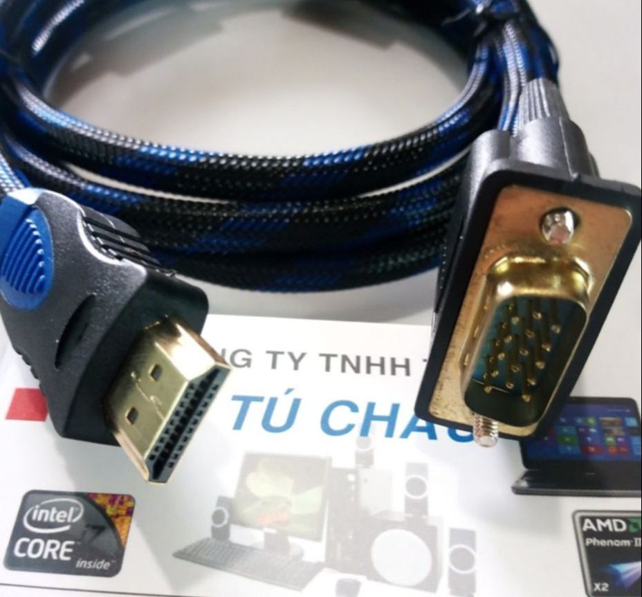 Cáp hdtv ra vga: chuẩn hd tivi ra vga - cáp dài 1.5m