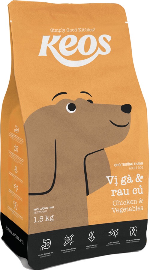 [400g] Thức Ăn Hạt Cho Chó Mọi Lứa Tuổi Keos