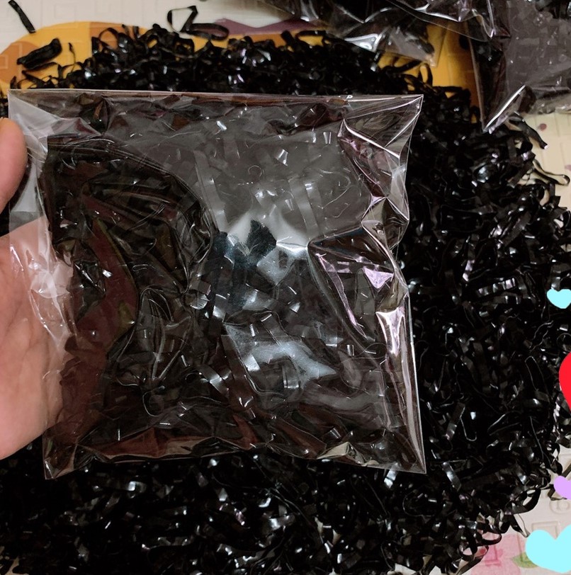 500 -1000 Sợi thun buộc tóc dẻo nhiều màu Kèm túi zip