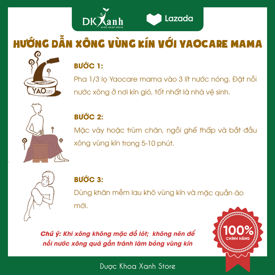 Nước tắm thảo dược cho bà đẻ Yaocare mama