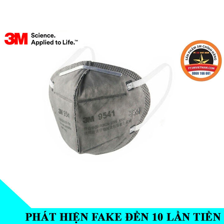 Khẩu trang 3M 9541 kháng khuẩn than hoạt tính