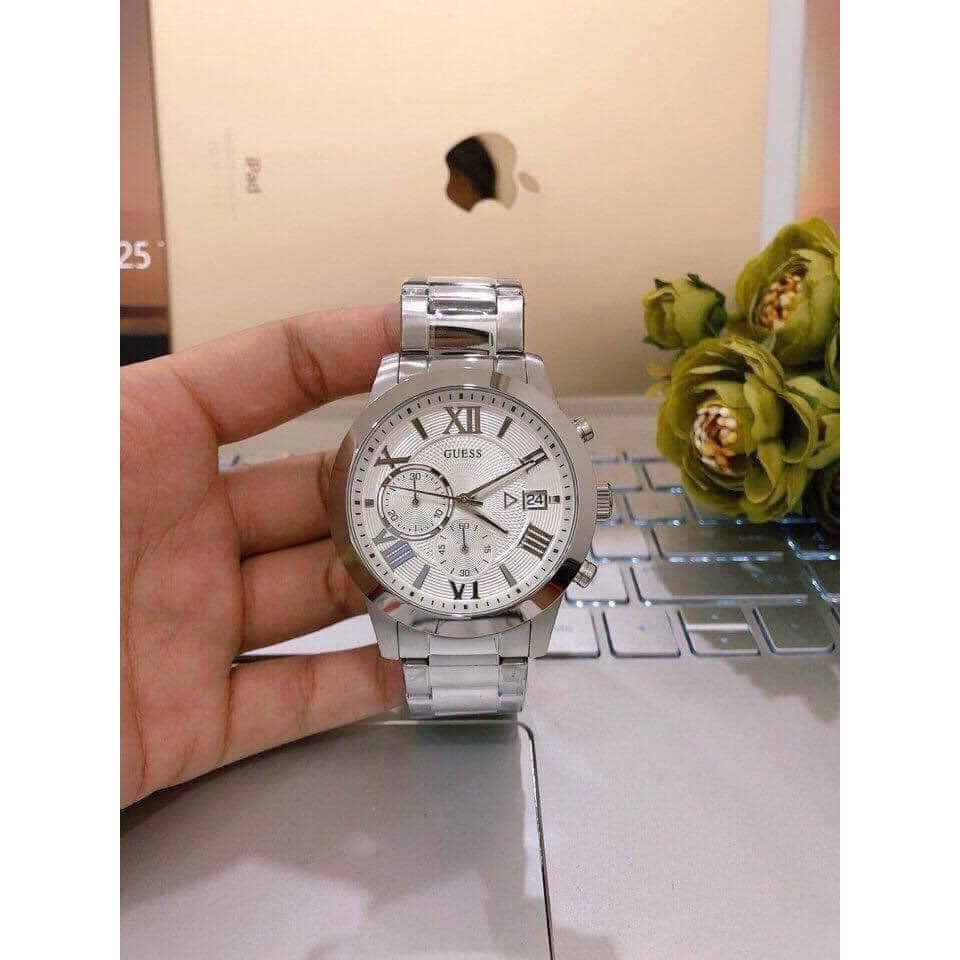 Đồng Hồ Nam Guess Classic Silver W0668G7