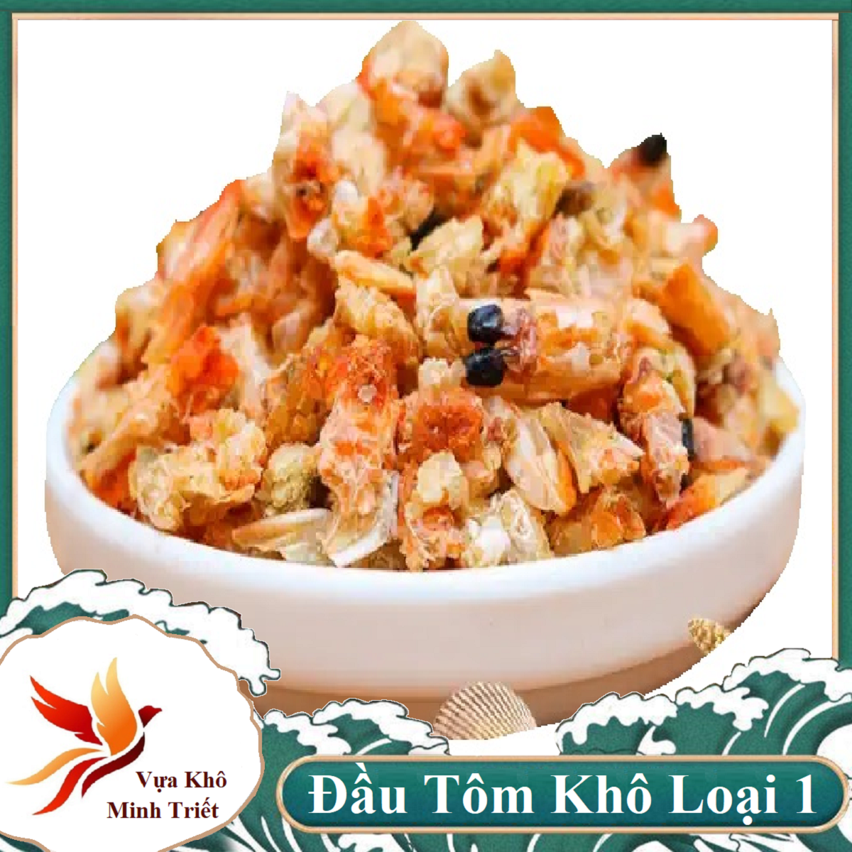 1kg ĐẦU TÔM BIỂN THƯỢNG HÀNG- ĐẦU TÔM BIỂN SẤY KHÔ ĐẶC SẢN CÀ MAU-VỰA KHÔ MINH TRIẾT