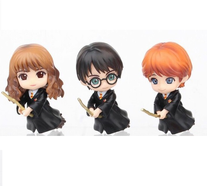 [BỘ 6 EM] Mô hình đồ chơi tượng Chibi HARRY POTTER phù thủy ginny weasley hermione granger snape draco malfoy luna
