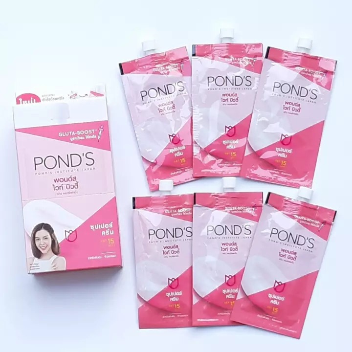 1 Hộp 6 Tuýp Kem dưỡng trắng da Pond's Thái Lan chính hãng ( 7g )