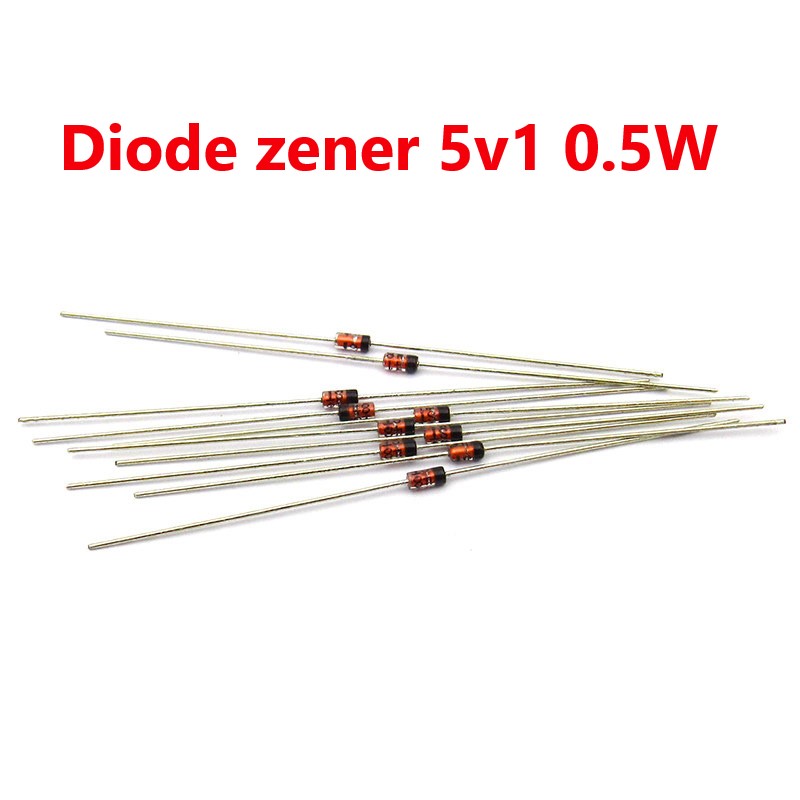 Diode zener 5v1 5.1v 0.5w chân cắm