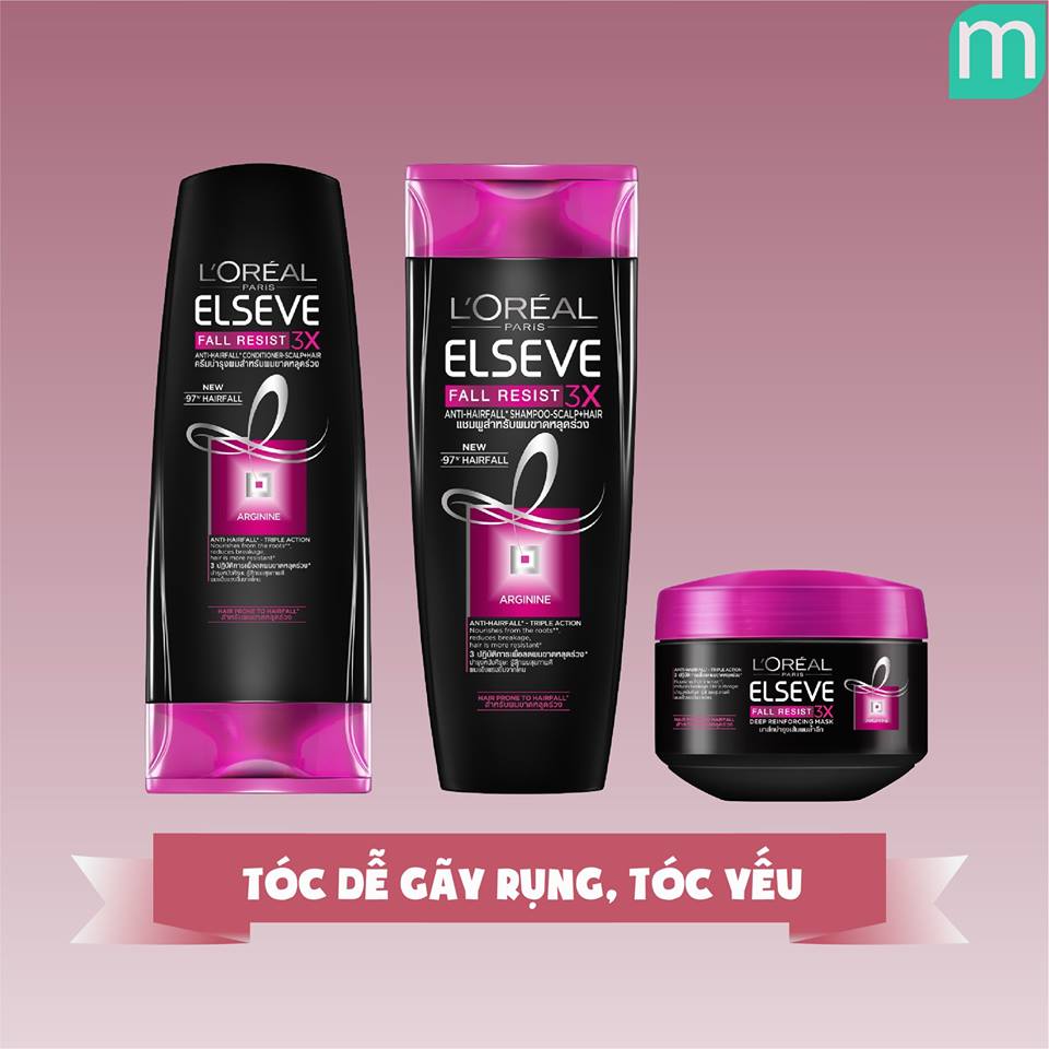 Dầu Gội L’Oreal Paris Elseve Fall Resist 3X Shampoo