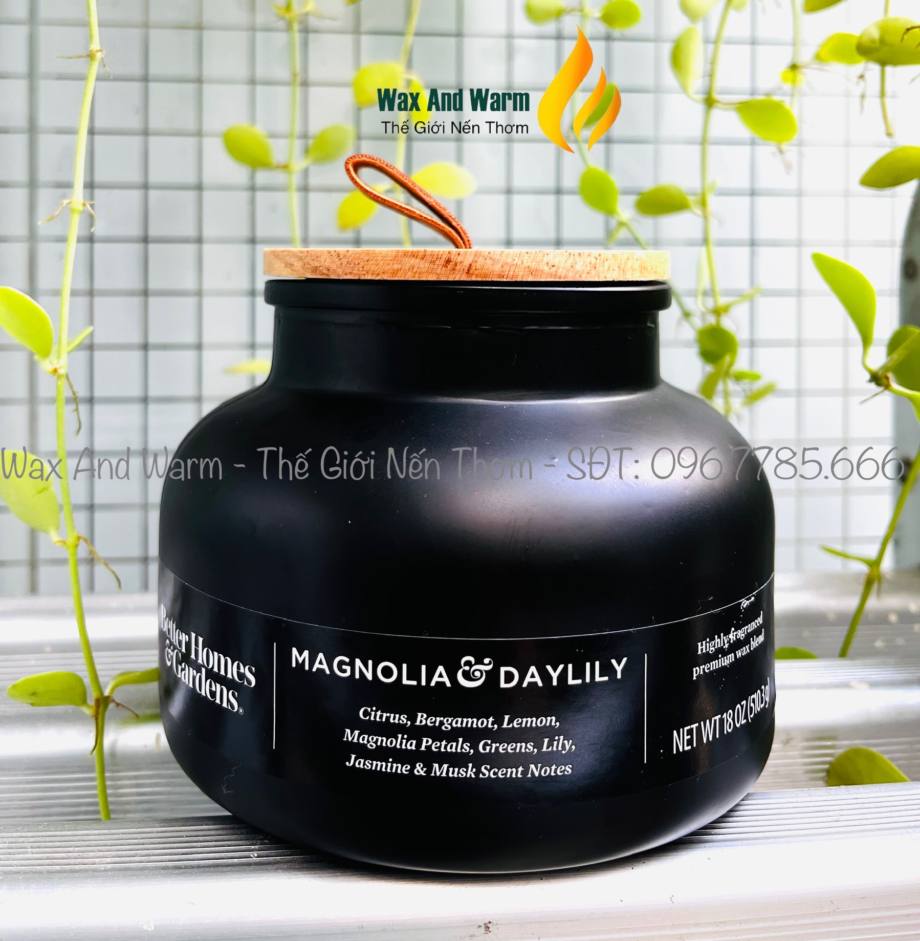 Nến thơm phòng better homes & gardens 510.3gr 18oz bấc gỗ 8 mùi siêu hot