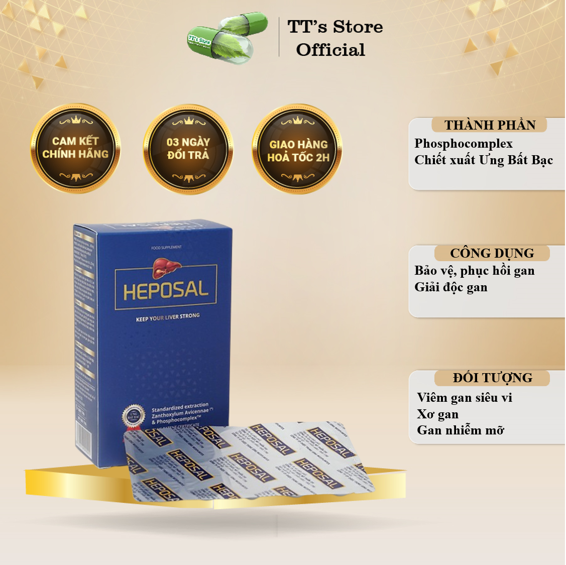 Heposal - viên uống bổ gan, giải độc