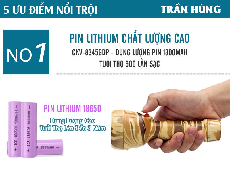 Đèn Pin Siêu Sáng CAO CẤP CKV-8345GDP