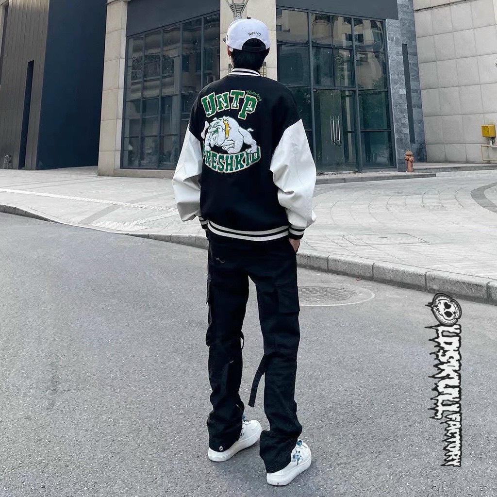 Áo Khoác "U7" bomber bóng chày basic nam nữ form rộng Local Brand