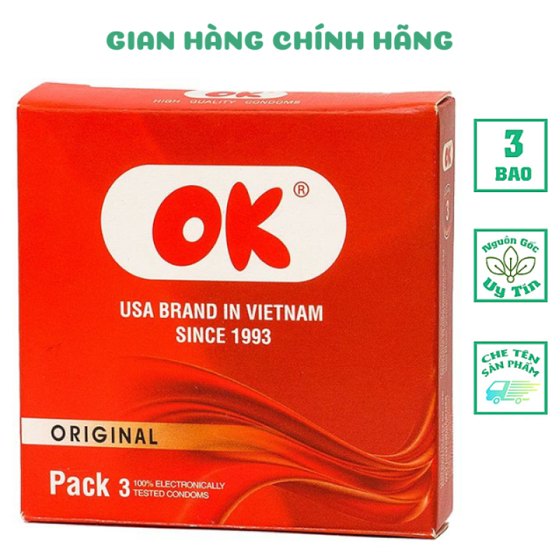 Bao Cao Su O K Original Hộp 3 Cái