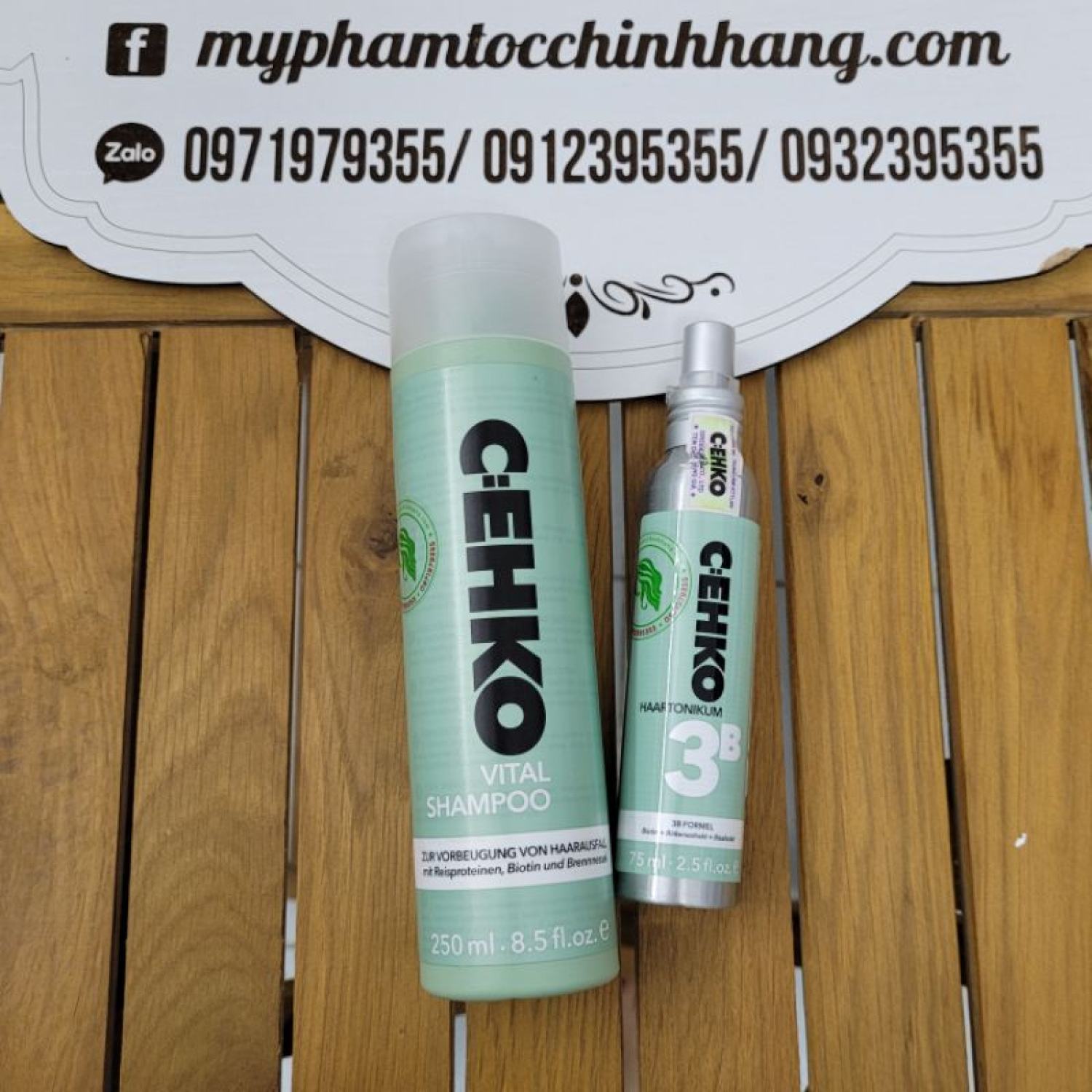 DẦU GỘI CHỐNG RỤNG TÓC CEHKO VÀ XỊT HỖ TRỢ MỌC TÓC 75ML