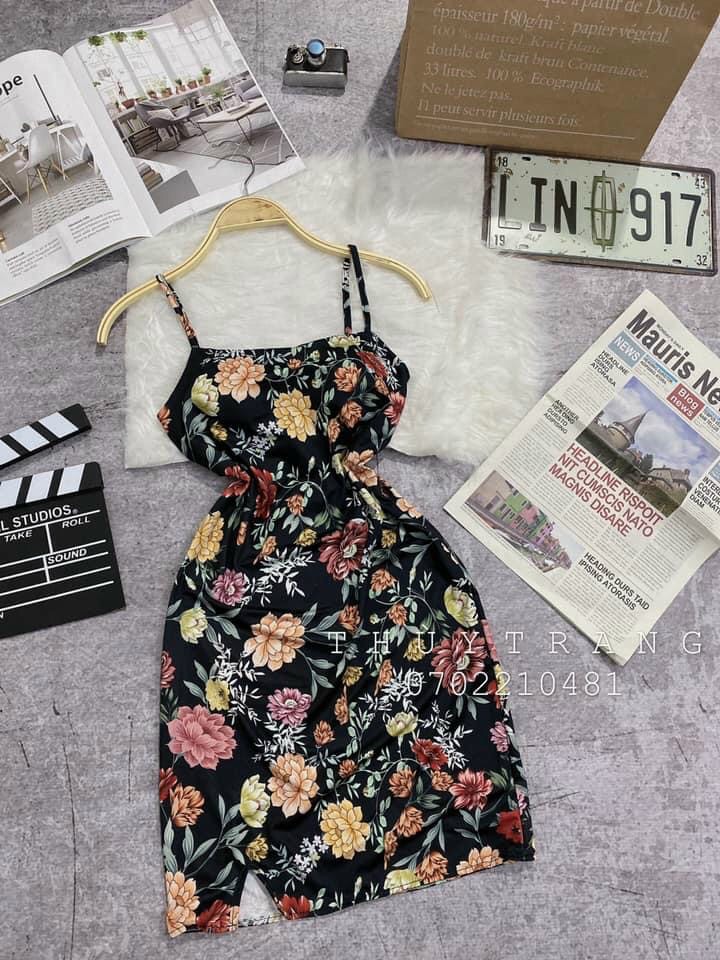 [hàng new] đầm body hai dây siêu dễ thương (kèm mút ngực)