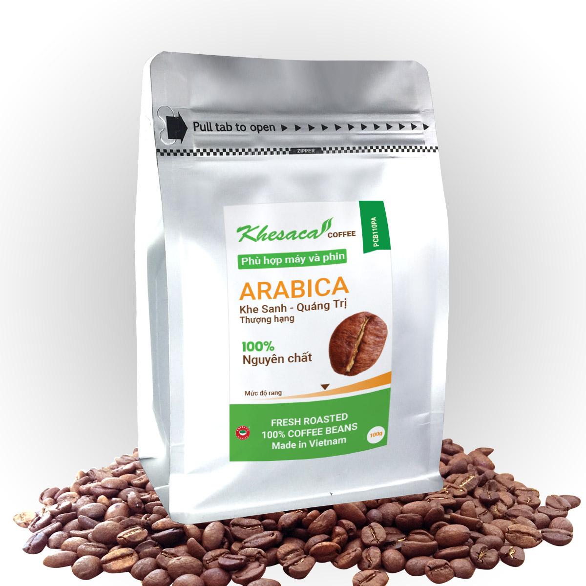 [HCM]Cafe nguyên chất rang mộc Arabica Khesaca Coffee - 100gr - CB210PC