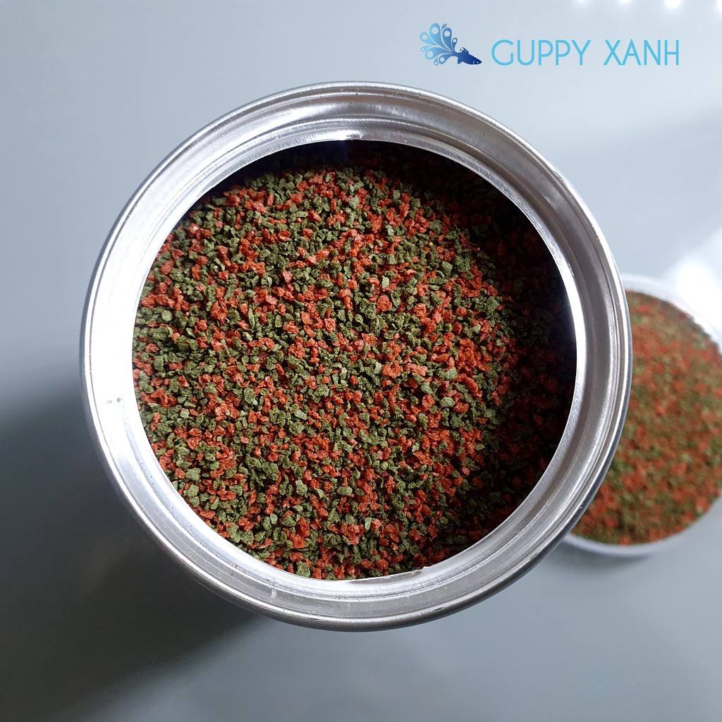 Thức Ăn Cao Cấp Kích Tăng Trưởng Cho Cá Cảnh - Cho Ăn Trực Tiếp Siêu Tiện Lợi - Hủ 190Gr -Guppyxanh  Mix Hạt Nhỏ