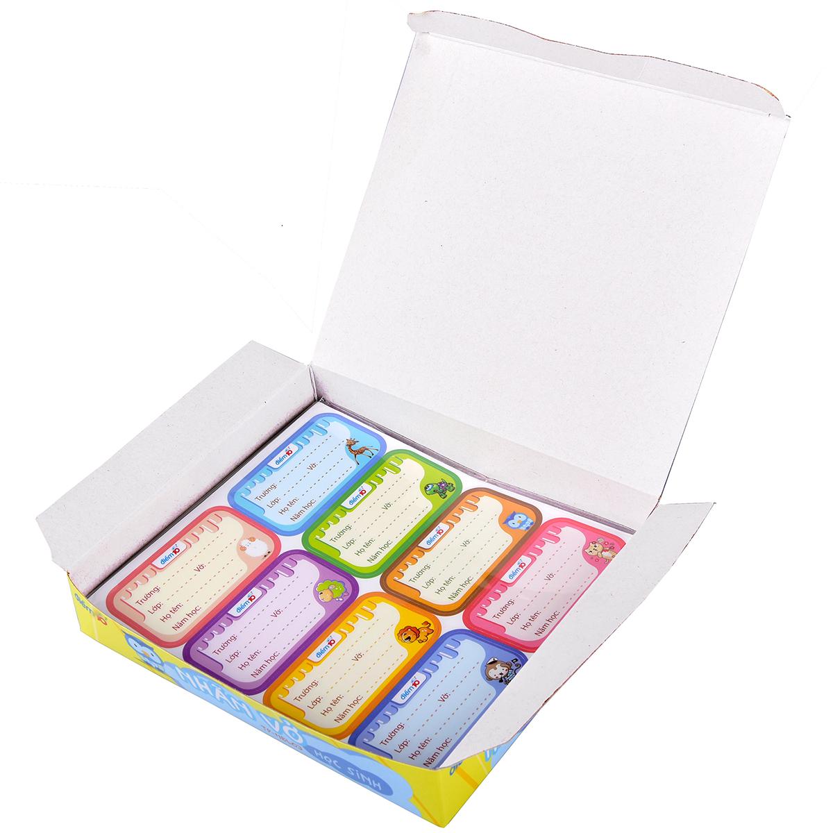 Combo 10 Nhãn vở Điểm 10 TP-NBL03 5 xấp (8 cái/xấp)