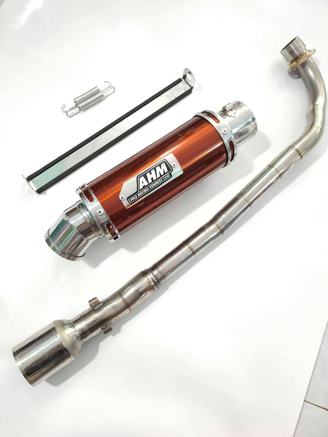 Pô AHM full cổ pô độ cho sirius , ex 50cc , wave alpha
