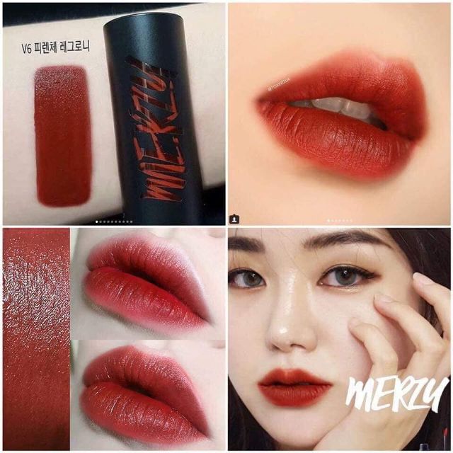 Son Kem Lì Merzy The First Velvet Tint Limited Edition #V6 Ver Classic Blue