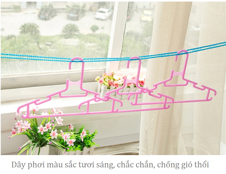[HCM]Dây phơi đồ thông minh chống bay móc
