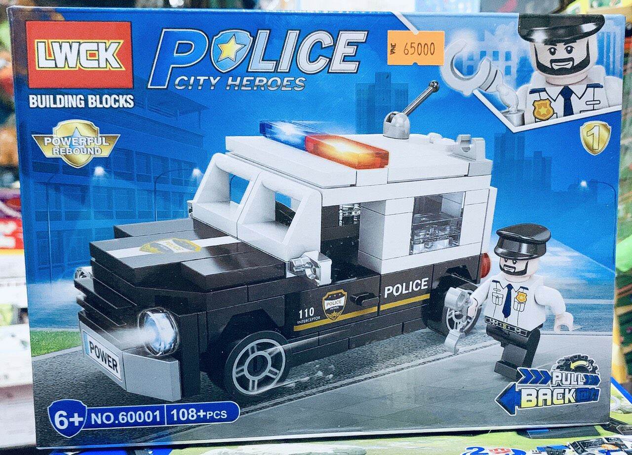 [MUA 2 GIẢM 5%][HCM]Đồ chơi lắp ráp xe police nhiều mẫu
