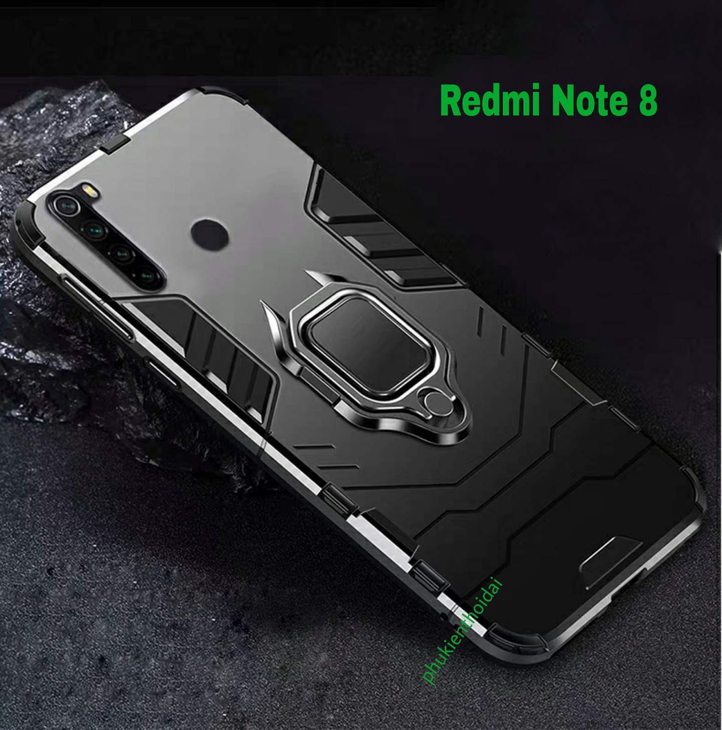 Ốp lưng Xiaomi Redmi Note 8 Iron Man Iring chống sốc chống va đập trên 2