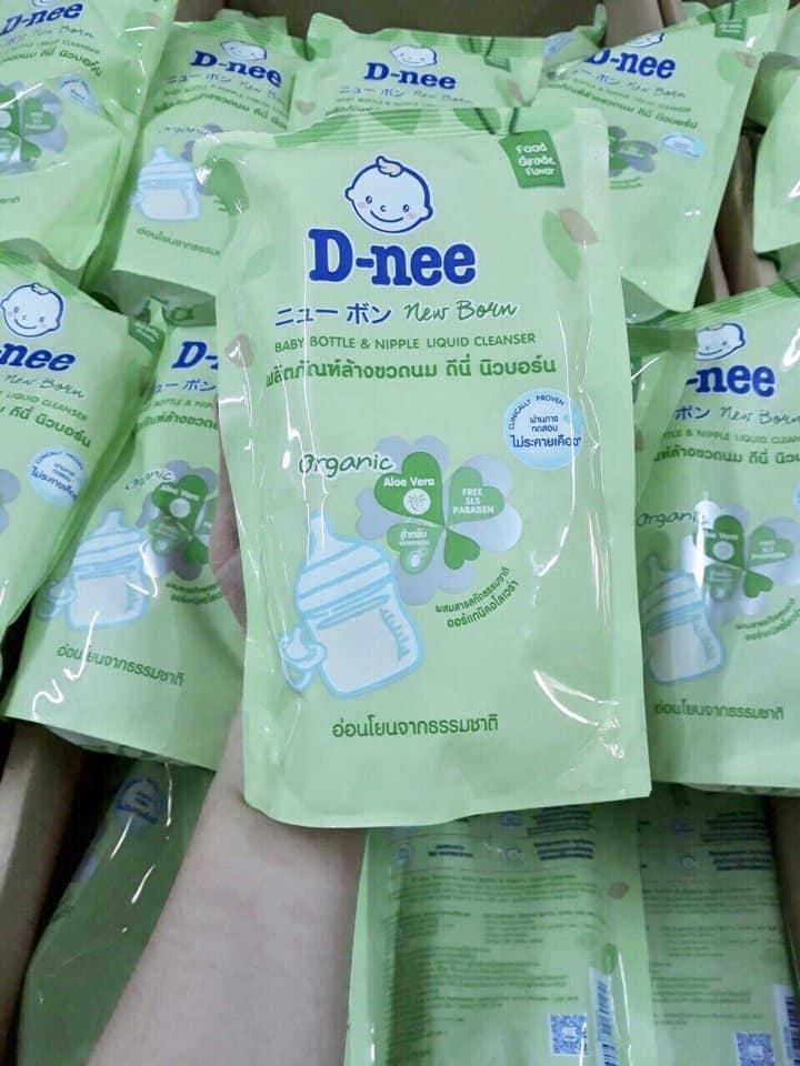 Combo 5 Bịch Nước rửa bình sữa và rửa rau củ Dnee 600ml